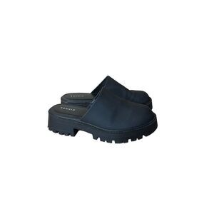 Torrid Black Lug Mules Size 10.5WW Extra Wide Width